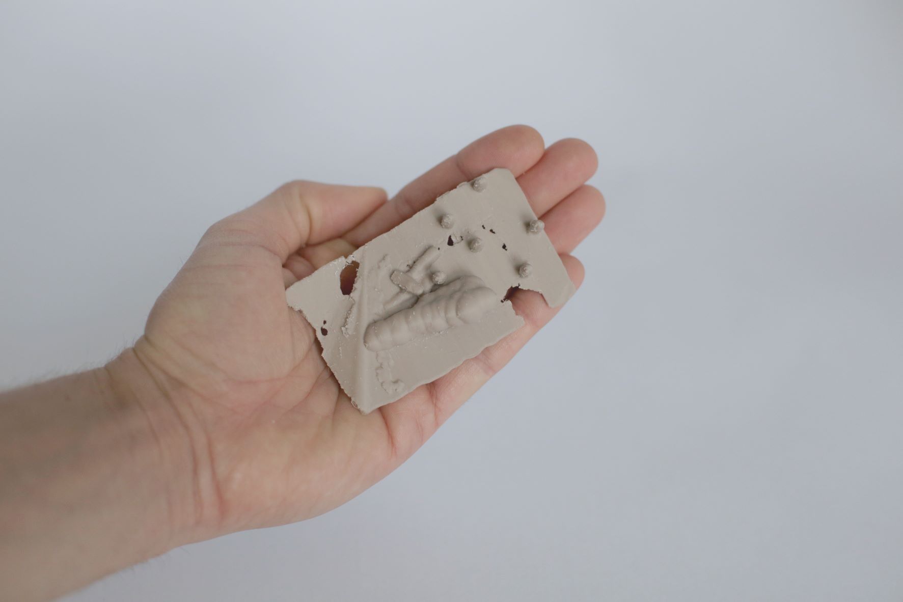 Sculpture de Laure Boer pour le projet d'archives acoustiques