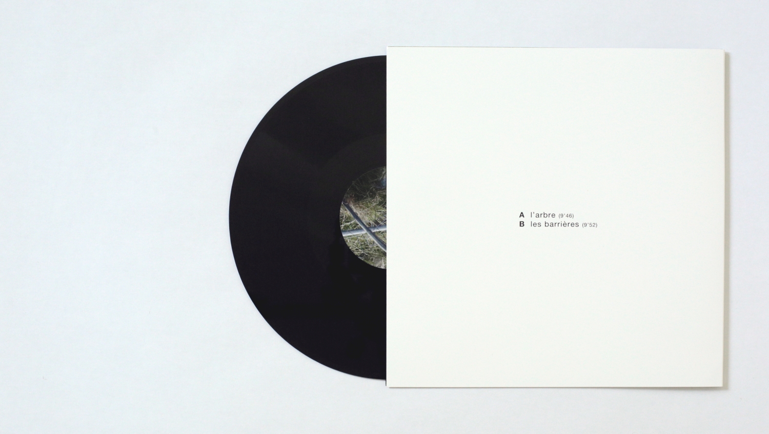 Pochette du vinyle de field recording